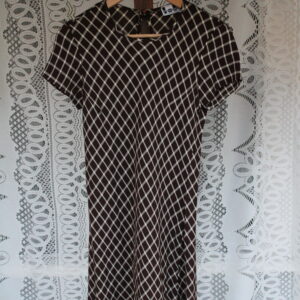 Vintage Possessed Clothing Company Brown Diamond Plaid Dress